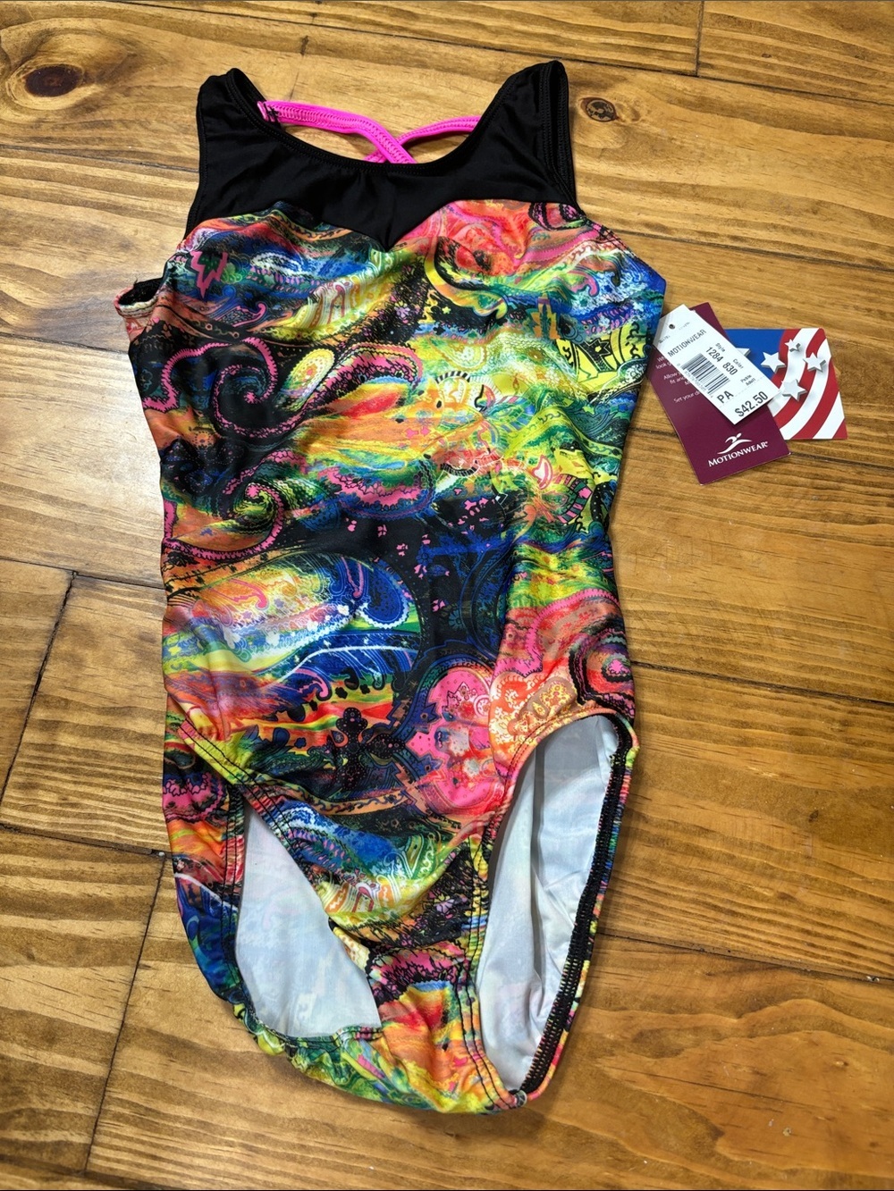 NWT Motionwear Petite Adult Gymnastics Leotard Style 1284 Color 830